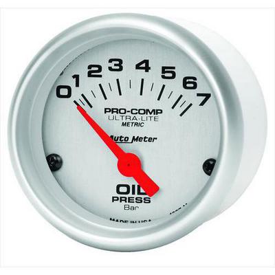 Auto Meter Ultra-Lite Electric Metric Unit (Bar) Oil Pressure Gauge - 4327-M